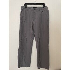 Oakley Pants Mens 34x32 Gray Golf Performance Preppy Stretch Comfort